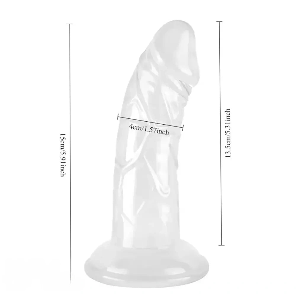 5.91in Realistic PVC Suction Cup Female Dildo For Intense Pleasure