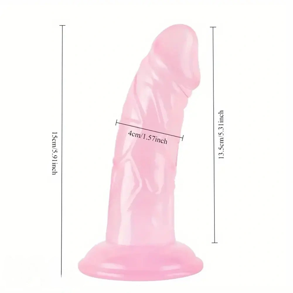 5.91in Realistic PVC Suction Cup Female Dildo For Intense Pleasure