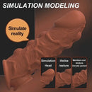 5.91in Silicone Dildo Spiked Penis Sleeve With Double Lock Sperm