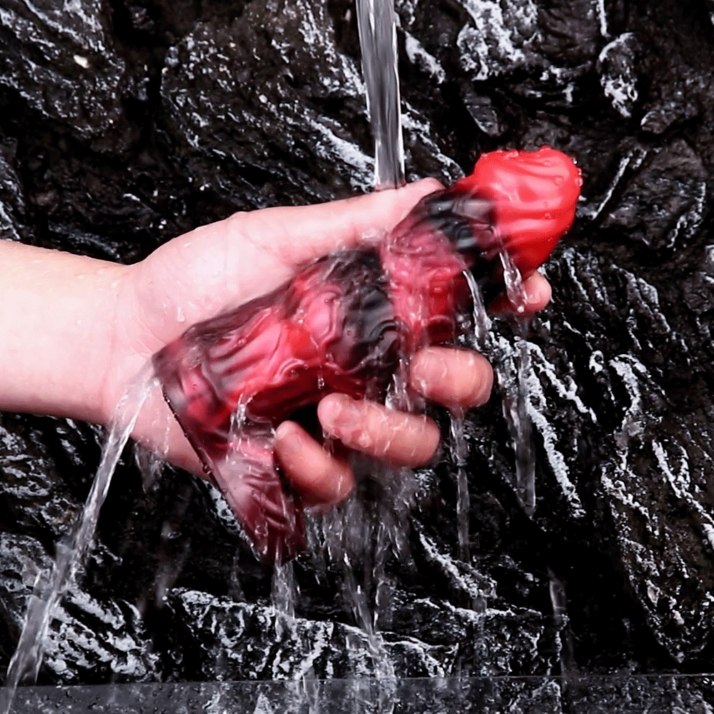 5.91in Silicone Dog Cock Sleeve Knot Dildo Vibrating Cock With Cock Ring