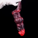 5.91in Silicone Dog Cock Sleeve Knot Dildo Vibrating Cock With Cock Ring