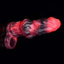 5.91in Silicone Dog Cock Sleeve Knot Dildo Vibrating Cock With Cock Ring