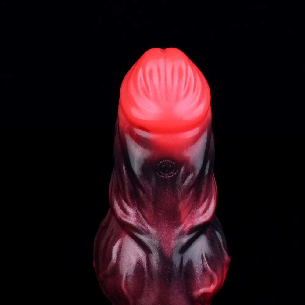 5.91in Silicone Dog Cock Sleeve Knot Dildo Vibrating Cock With Cock Ring