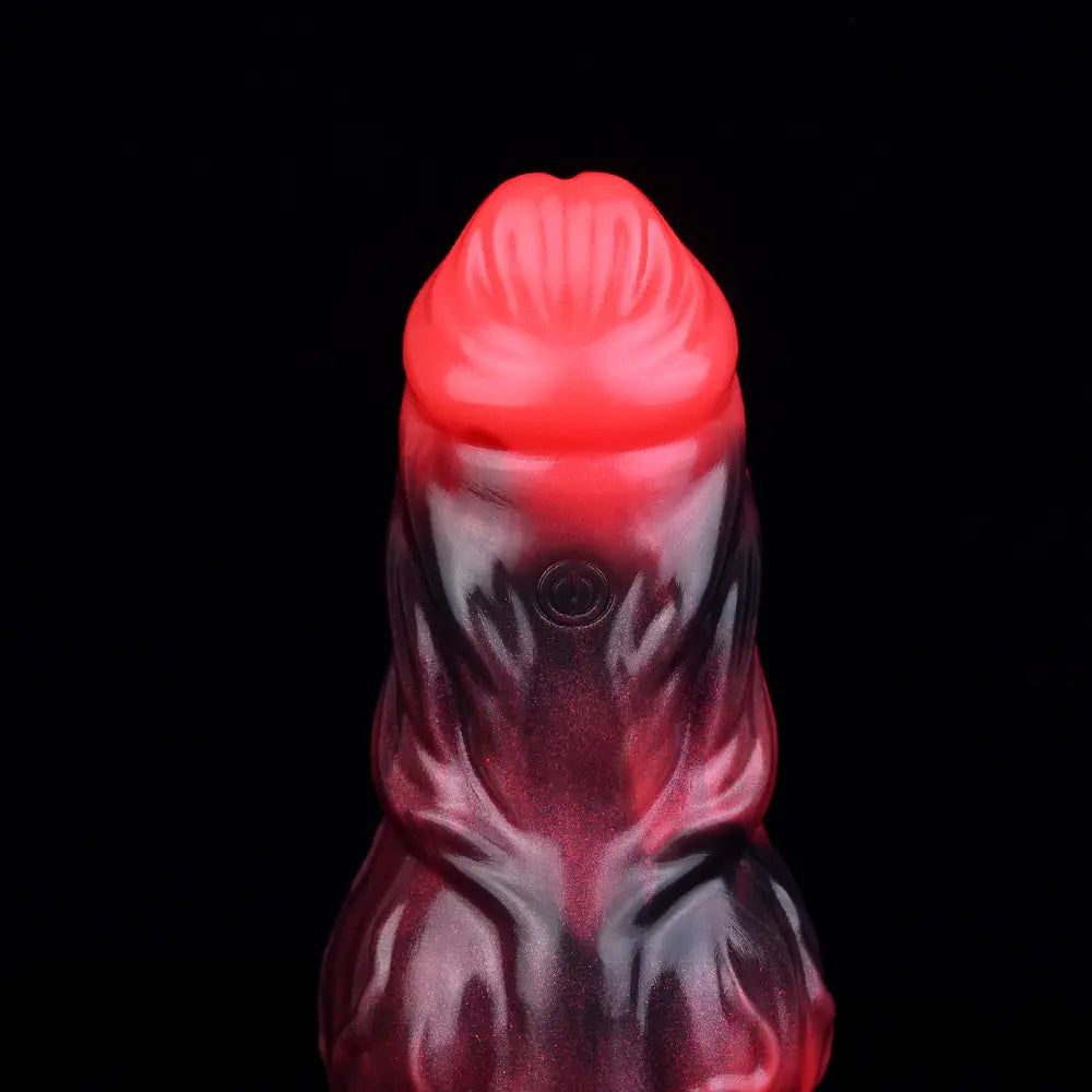 5.91in Silicone Dog Cock Sleeve Knot Dildo Vibrating Cock With Cock Ring