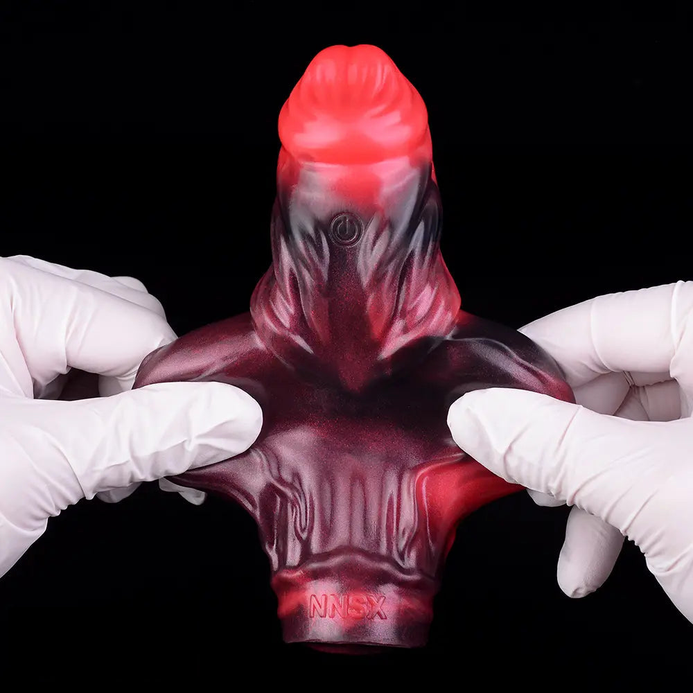 5.91in Silicone Dog Cock Sleeve Knot Dildo Vibrating Cock With Cock Ring