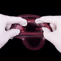 5.91in Silicone Dog Cock Sleeve Knot Dildo Vibrating Cock With Cock Ring