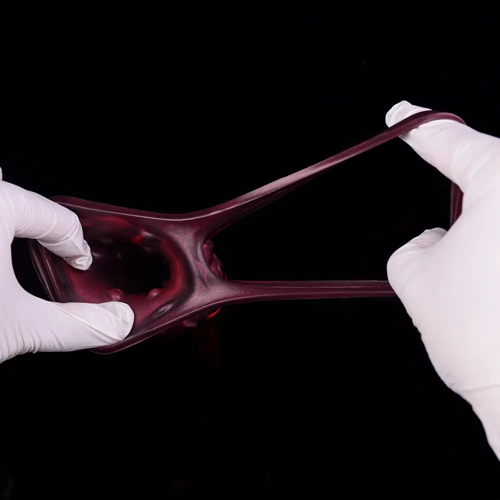 5.91in Silicone Dog Cock Sleeve Knot Dildo Vibrating Cock With Cock Ring