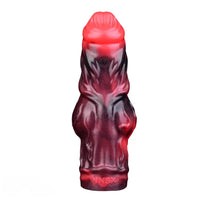 5.91in Silicone Dog Cock Sleeve Knot Dildo Vibrating Cock With Cock Ring