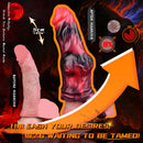 5.91in Silicone Dog Cock Sleeve Knot Dildo Vibrating Cock With Cock Ring
