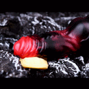 5.91in Silicone Vibrating Dog Tentacle Cock Sleeve Knot Dildo With Cock Ring