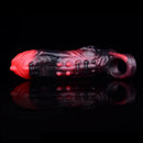 5.91in Silicone Vibrating Dog Tentacle Cock Sleeve Knot Dildo With Cock Ring