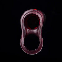 5.91in Silicone Vibrating Dog Tentacle Cock Sleeve Knot Dildo With Cock Ring