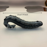 5.91in Spiked Seahorse High Transparent Crystal Glass Tentacle Dildo