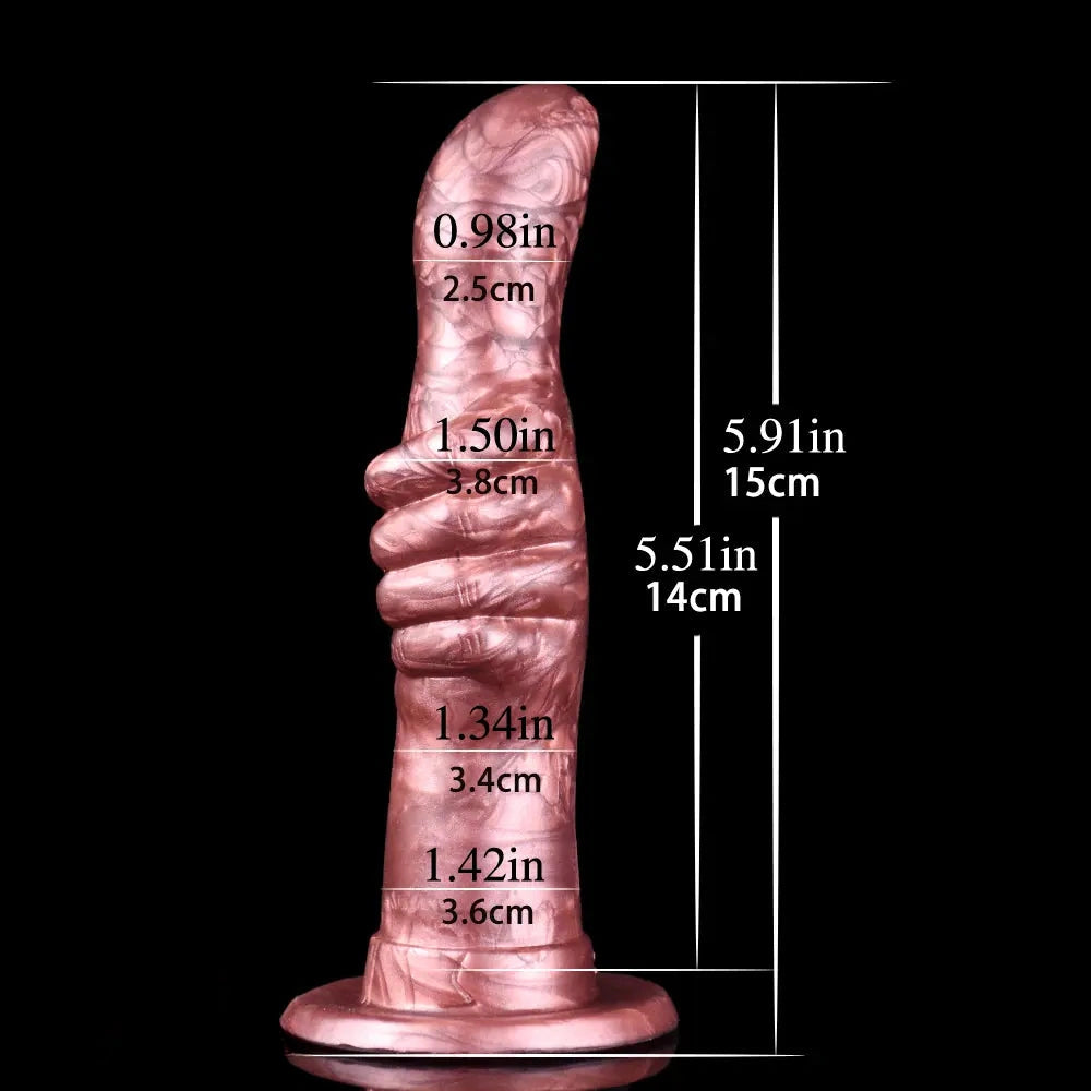 5.91in Thumb Fantasy Anal Awesome Silicone Vaginal Female Dildo