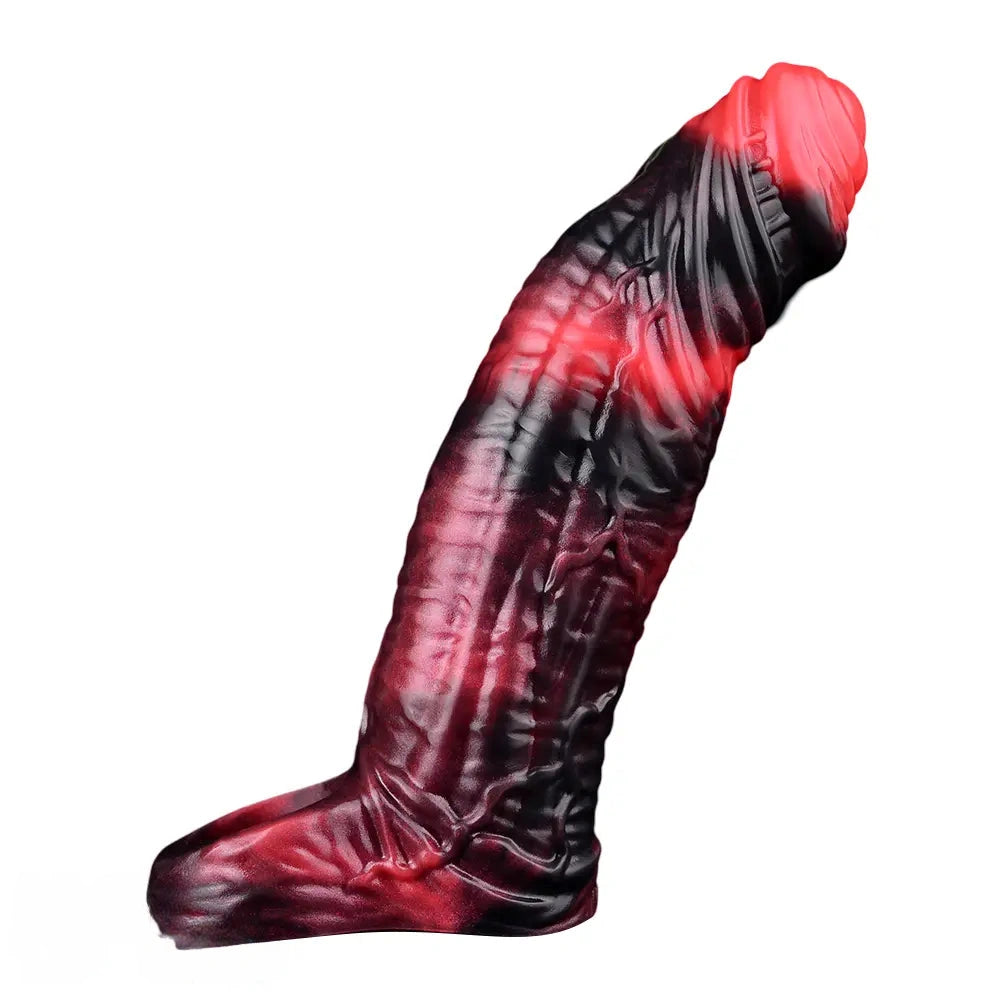 5.98in 7.09in Silicone Cock Sleeve Soft Vibrating Uncut Hollow Dildo For Sex