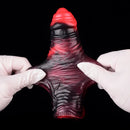 5.98in 7.09in Silicone Cock Sleeve Soft Vibrating Uncut Hollow Dildo For Sex