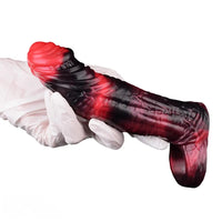 5.98in 7.09in Silicone Cock Sleeve Soft Vibrating Uncut Hollow Dildo For Sex