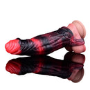 5.98in 7.09in Silicone Cock Sleeve Soft Vibrating Uncut Hollow Dildo For Sex