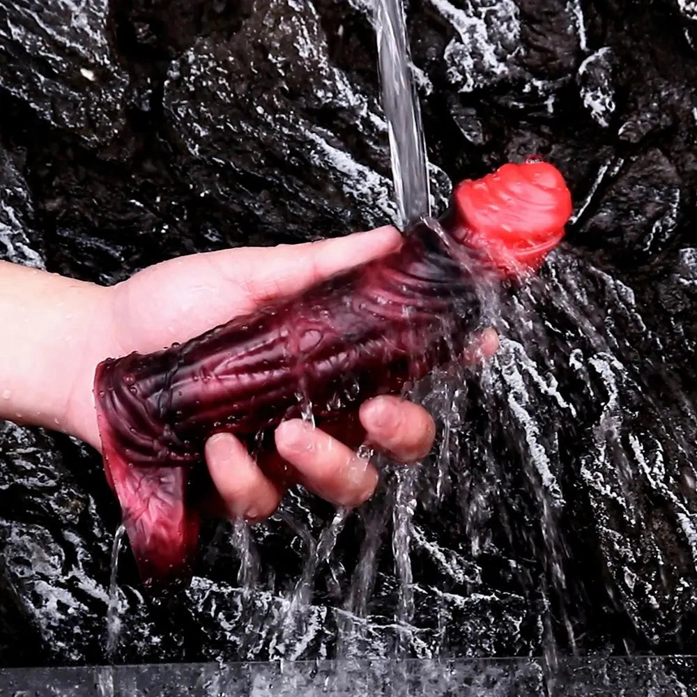 5.98in 7.09in Silicone Cock Sleeve Soft Vibrating Uncut Hollow Dildo For Sex