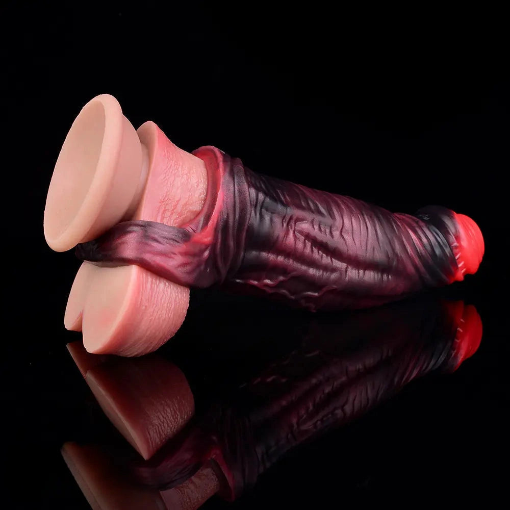 5.98in 7.09in Silicone Cock Sleeve Soft Vibrating Uncut Hollow Dildo For Sex