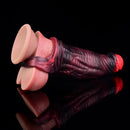 5.98in 7.09in Silicone Cock Sleeve Soft Vibrating Uncut Hollow Dildo For Sex