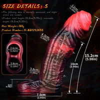 5.98in 7.09in Silicone Cock Sleeve Soft Vibrating Uncut Hollow Dildo For Sex