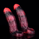 5.98in 7.09in Silicone Cock Sleeve Soft Vibrating Uncut Hollow Dildo For Sex