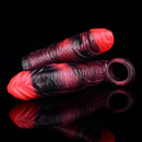 5.98in 7.09in Silicone Cock Sleeve Soft Vibrating Uncut Hollow Dildo For Sex