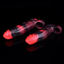 5.98in 7.09in Silicone Cock Sleeve Soft Vibrating Uncut Hollow Dildo For Sex