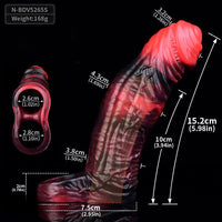 5.98in 7.09in Silicone Cock Sleeve Soft Vibrating Uncut Hollow Dildo For Sex