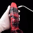 5.98in 7.09in Silicone Cock Sleeve Spiked Hollow Vibrating Fantasy Dildo