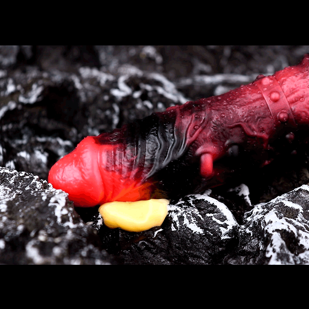 5.98in 7.09in Silicone Cock Sleeve Spiked Hollow Vibrating Fantasy Dildo