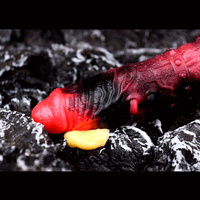 5.98in 7.09in Silicone Cock Sleeve Spiked Hollow Vibrating Fantasy Dildo