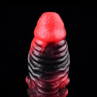 5.98in 7.09in Silicone Cock Sleeve Spiked Hollow Vibrating Fantasy Dildo