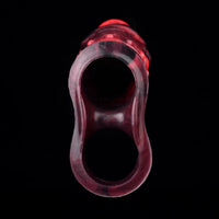 5.98in 7.09in Silicone Cock Sleeve Spiked Hollow Vibrating Fantasy Dildo