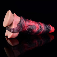 5.98in 7.09in Silicone Cock Sleeve Spiked Hollow Vibrating Fantasy Dildo