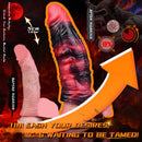 5.98in 7.09in Silicone Cock Sleeve Spiked Hollow Vibrating Fantasy Dildo