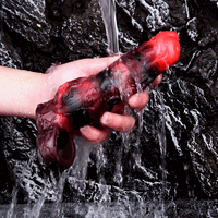 5.98in 7.09in Silicone Tentacle Cock Sleeve Knot Vibrating Hollow Female Dildo