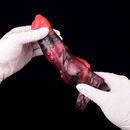 5.98in 7.09in Silicone Tentacle Cock Sleeve Knot Vibrating Hollow Female Dildo