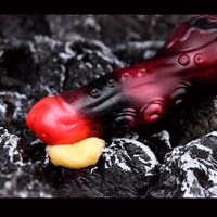 5.98in 7.09in Silicone Tentacle Cock Sleeve Knot Vibrating Hollow Female Dildo
