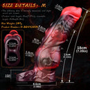 5.98in 7.09in Silicone Tentacle Cock Sleeve Knot Vibrating Hollow Female Dildo