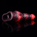 5.98in 7.09in Silicone Tentacle Cock Sleeve Knot Vibrating Hollow Female Dildo
