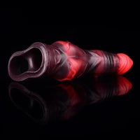 5.98in 7.09in Silicone Tentacle Cock Sleeve Knot Vibrating Hollow Female Dildo