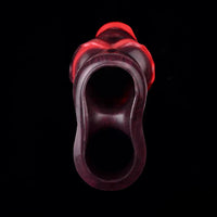 5.98in 7.09in Silicone Tentacle Cock Sleeve Knot Vibrating Hollow Female Dildo