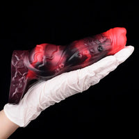 5.98in 7.09in Silicone Tentacle Cock Sleeve Knot Vibrating Hollow Female Dildo