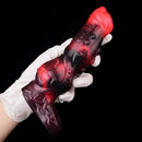 5.98in 7.09in Silicone Tentacle Cock Sleeve Knot Vibrating Hollow Female Dildo