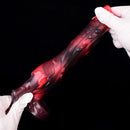 5.98in 7.09in Silicone Tentacle Cock Sleeve Knot Vibrating Hollow Female Dildo
