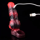 5.98in 7.09in Silicone Tentacle Cock Sleeve Knot Vibrating Hollow Female Dildo