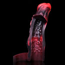 5.98in 7.09in Silicone Tentacle Cock Sleeve Knot Vibrating Hollow Female Dildo