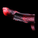 5.98in 7.09in Silicone Tentacle Cock Sleeve Knot Vibrating Hollow Female Dildo